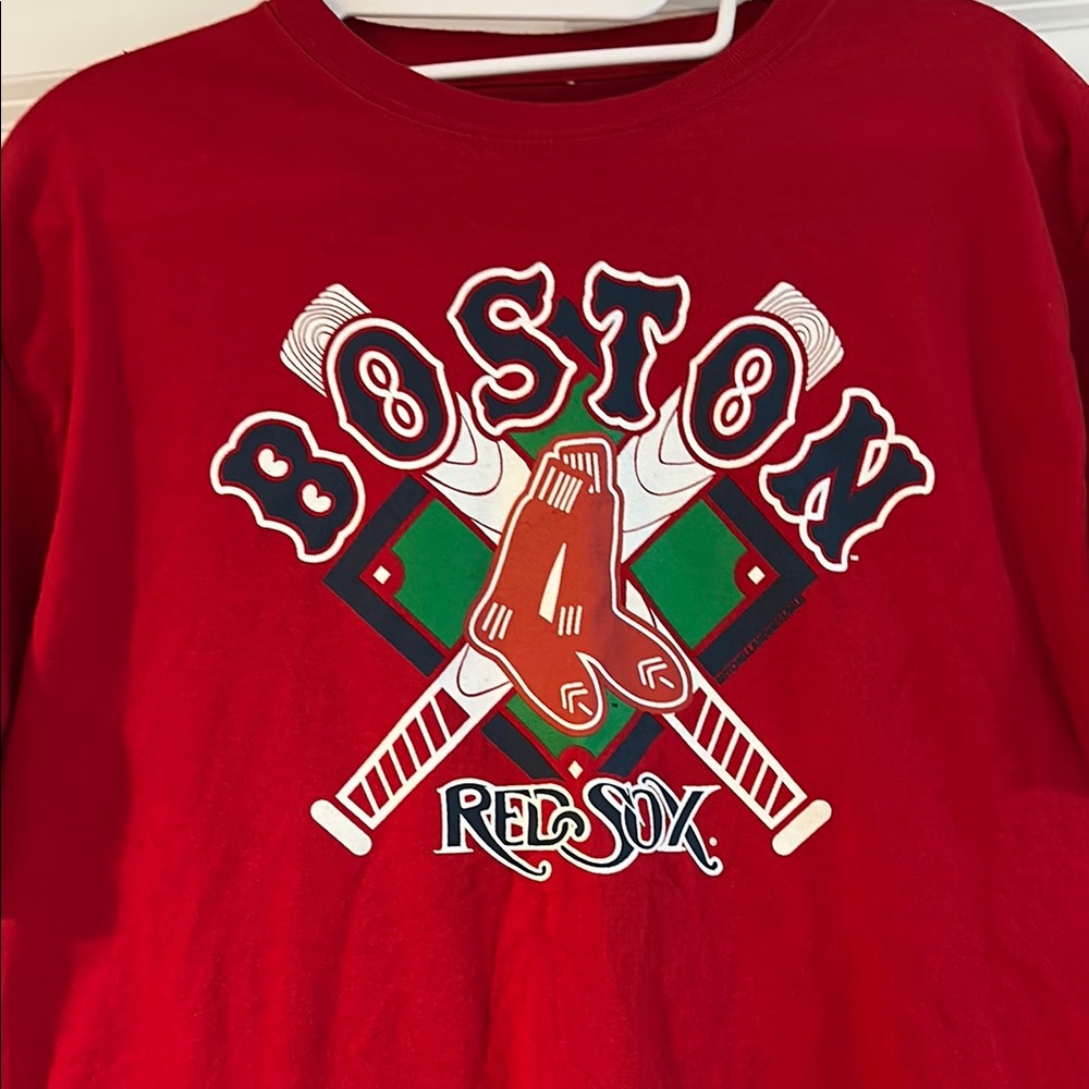 RED SOX Boston Mitchell & Ness Cooperstown Collection Red Sox Tee Medium